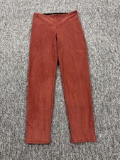 Lysse Leggings Women Small Wine Red Faux Suede High Rise Pull On Pants Yoga Gym picture