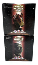 2 VTG Episode 1 Toys Jar Jar Binks Squishy & Yoda's Jedi Destiny Star Wars KFC picture