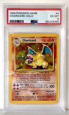 1999 Pokemon Charizard 4/102 Base Set Holo PSA 6 | Super Clean Card 🔥  picture