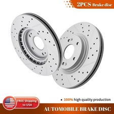 12.01'' Front Drilled Brake Rotors for 2024 2025 Hyundai Elantra Sonata Kia K5 picture
