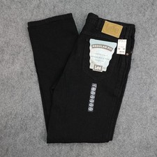 Vintage Lee Jeans Mens 36x32 Black Regular Fit Straight Denim Pants Riders NWT picture