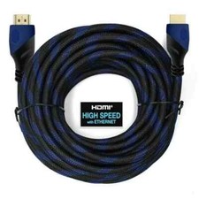 Lot of 100 x HDMI CABLE 10FT 1080P 3D TV PS3 XBOX LCD LED ETHERNET Blue picture