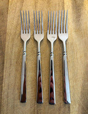 Oneida Easton Stainless Steel Dinner Forks Set of 4 Silver 8.5in USA - NEW Solid picture