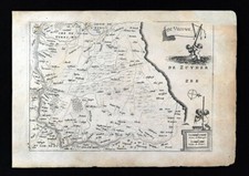 1696 Colom Map The Veluwe & Zuyder Sea Gelderland Arnhem Apeldoorn Netherlands picture