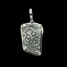 Atocha Sunken Treasure Jewelry - Long 8 Reale Silver Coin Pendant picture