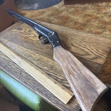 Vintage Wyandotte Wood Metal Double Barrel Toy Rifle 27 inch Michigan picture