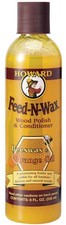 howard products feed-n-wax wood polish & conditioner, 8 oz, orange picture