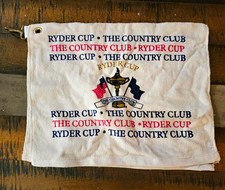 Vintage 1999 Ryder Cup Golf Towel – The Country Club Brookline (Frayed Corner) picture