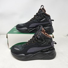PUMA RS-X Mid Black Ice Paid Lace Up Sneaker Boots / 405731 01 / Men's Size 9.5 picture