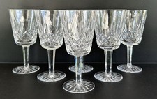 Waterford Crystal Lismore Water Goblets Glasses 6 7/8