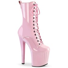 Pleaser Enchant 1040 Lace-Up Mid-Calf Platform Boots 7 1 2