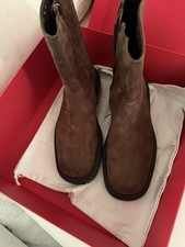 Men’s Ferragamo Formia Suede Zip Ankle Boot Size 9.5 M $1650 picture