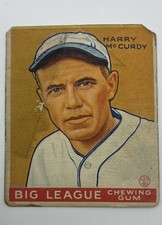 1933 Goudey Big League Chewing Gum - R319 Harry McCurdy #170 (RC) picture