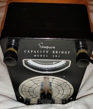 Vintage Simpson Capacitor Tester Model 381. Mint-Refurbished  picture