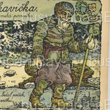 Antique 1910s Rukavychka Glove Ukrainian Folk Fairy Tale Slovak Language Book picture