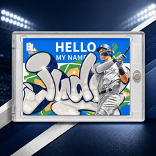 Aaron Judge Rare Graffiti Name Plate Topps Yankees MVP Mint Investment Card MLB picture