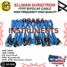 Ellman Surgitron 10x Set Disposable American Bipolar Forcep Cords 3Metres Length picture