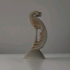 Vintage 1940s-50s Roselane Pasadena CA Pottery Peacock Figurine picture