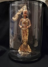 Bob Mackie Gold Barbie 5405-9992 in Original Display Case in Shipper Box picture