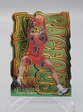 1996-97 Fleer Metal Dennis Rodman Net-Rageous #8 Die-Cut Insert Bulls picture