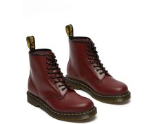 Dr. Martens 1460 Smooth Leather Boots Men's Cherry Red Smooth Medium NEW picture
