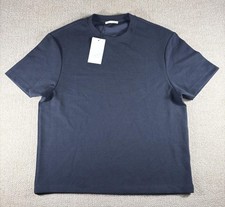 Zara Shirt Mens Large Black Stretch Knit Crewneck T-Shirt Tee Casual picture