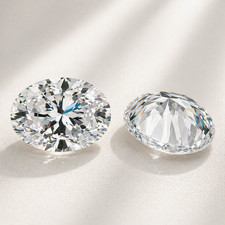 2Pcs 10X8 MM Oval Cut D Color IF Clarity LAB GROWN CVD Diamond GIE CERTIFIED picture