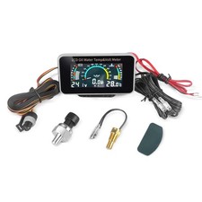 Auto Car LCD Meter Digital Oil Pressure Voltage Water Temperature Gauge 3-in-1 picture