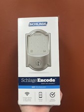 New Schlage Encode Nickel Wireless Smart Door Lock BE489WBCAM619 Satin Nickel picture