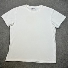 American Giant T-Shirt Men L Short Sleeve Crew Neck White Premium Basic picture