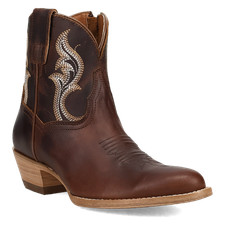 Dan Post Ladies Rustic Charm Tan Leather Western Bootie DP7111 picture