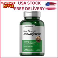 Ashwagandha Capsules | 4500 mg | 120 Count | by Horbaach picture