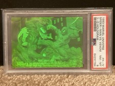 1993 Marvel Universe Series 4 Spider-Man vs Venom 3D Hologram PSA 8 NM/MT picture