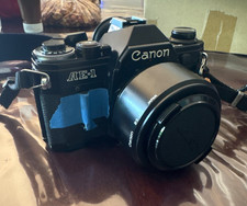 [N MINT +++] Canon AE-1 Black 35mm Film Camera New FD 50mm f/1.8 Lens From JAPAN picture