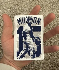 RARE Thurman Munson 15 “Capt” New York Yankees Iron & Sew On Embroidered Patch picture