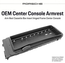 Porsche 944 968 Arm Rest Cassette Box Insert hinged Frame Center Console picture