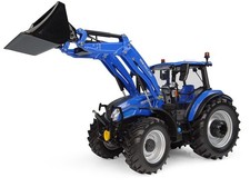 Universal Hobbies 1:32 scale New Holland T5.120 Tractor w/ Front Loader Diecast picture