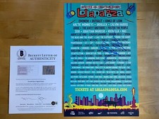 DONALD GLOVER SIGNED CHILDISH GAMBINO 2014 LOLLAPALOOZA POSTER AUTOGRAPH BAS COA picture