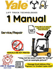 YALE A839 ERC080HD FORKLIFT SERVICE REPAIR MANUAL PDF ON USB NOT PRINTED picture