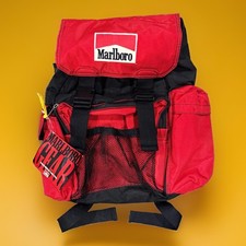 Vintage 90s Marlboro Unlimited Gear Backpack Technical Daypack New Deadstock Tag picture