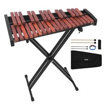 Uimoso 32-Note Glockenspiel Xylophone with Wooden Frame and Adjustable Stand picture