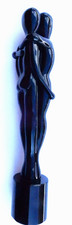 RARE Vintage Lovers Murano Art Glass 12” Sculpture By Renato Anatra Italy picture
