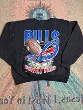 Vintage Buffalo Bills Sweatshirt Crewneck Magic Johnson XL Rare NWOT picture