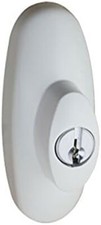 Tribeca Style Exterior Keyed Lock with Keys White Will Fit Andersen SGD picture