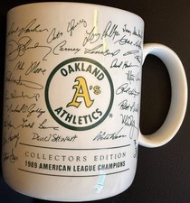 Vintage Oakland A’s 1989 American League Champions Collectors Edition Papel Mug picture