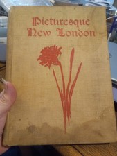 PICTURESQUE NEW LONDON CT 1901 BIG NICE ILLUSTRATED BOOK W/CONDITION ISSUES picture