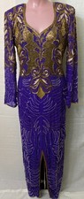 vintage long sleeve beaded sequin dresses picture