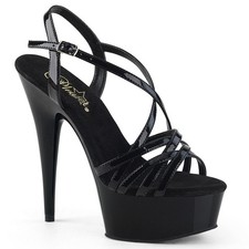 Pleaser Criss-Cross Platform Sandal 6 Inch High Heel Ankle Strap Delight 613 picture