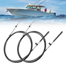 2Pcs 18FT Outboard Throttle Shift Control Cables GEN 1 For Mercury MerCruiser picture
