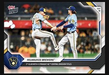 Milwaukee Brewers 4 DIVISION CHAMPS 2026 MLB Topps NOW® - Card 681  PRE-SALE picture